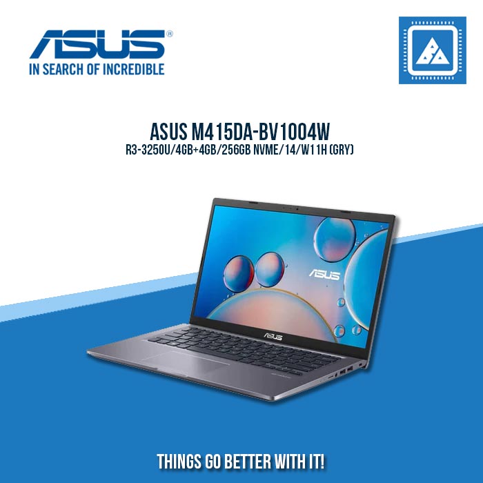 ASUS M415DA-BV1004W R3-3250U/4GB+4GB/256GB NVME | BEST FOR STUDENTS LAPTOP ASUS M415DA-BV1004W R3-3250U/4GB+4GB/256GB NVME | BEST FOR STUDENTS LAPTOP